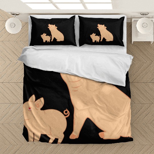 Mother pig with piglet Bedding Sets