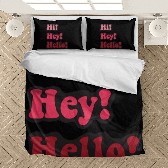 Hi Hey Hello tumblr Bedding Sets