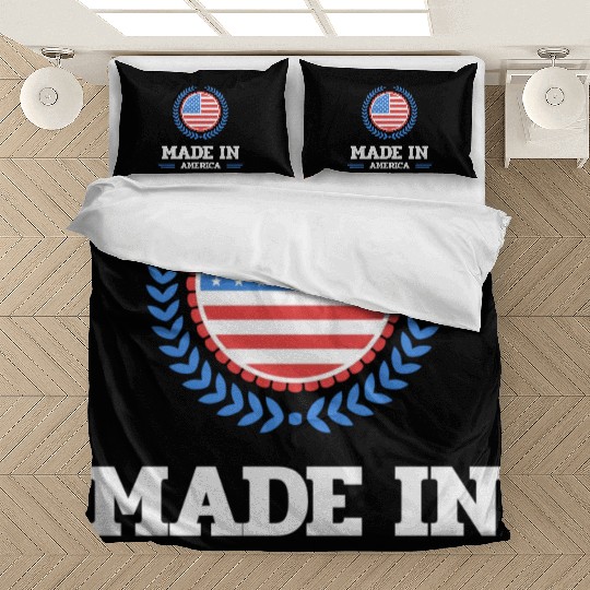 made in america red girl love Bedding Sets