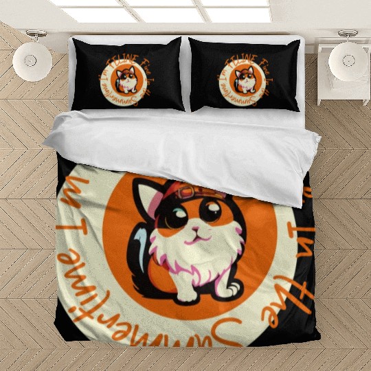 I'm FELINE Fine | Cat Lover Summer Animal Party Bedding Sets