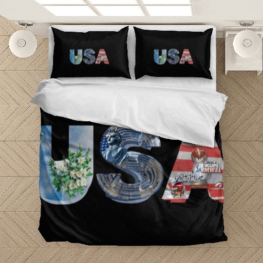 USA STATUE OF LIBERTY Comfort Colors Bedding Sets, USA
