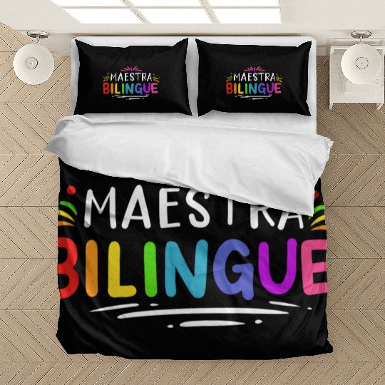 Spanish Teacher quote Bedding Sets