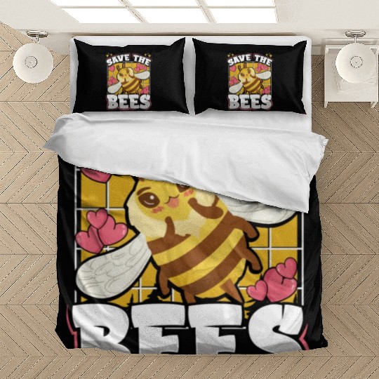Save The Bees Cute Bumblebee Bedding Sets