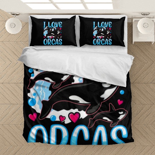 I Love Orcas Whale Protect Orca Sea Bedding Sets