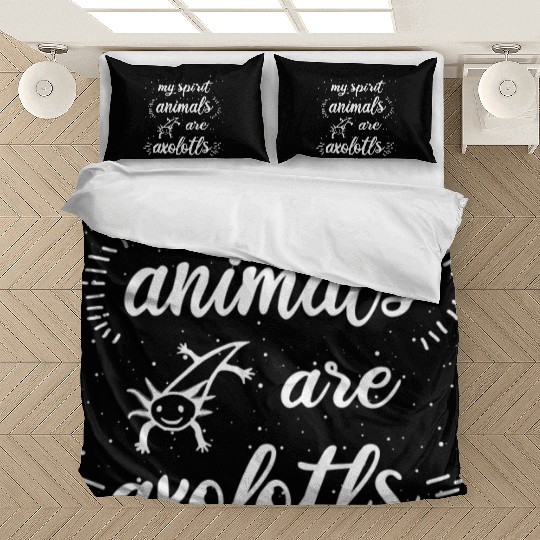 My Spirit Animal Axolotl Saying Dragon People Bedding Sets