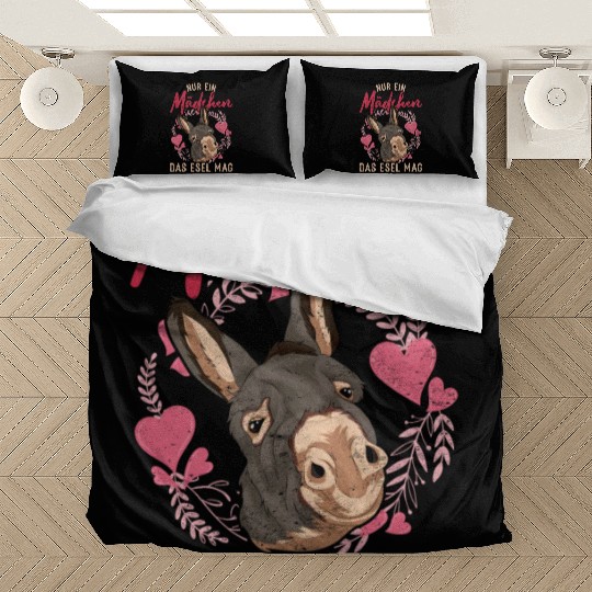 Just a girl who likes donkey farm animal donkey Bedding Sets