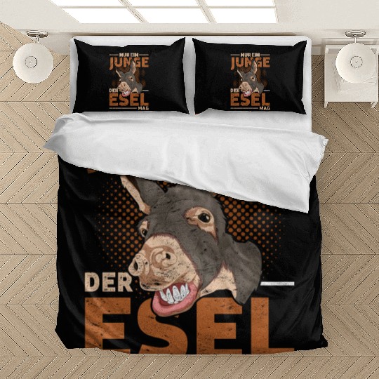 Just a boy who likes donkey farm animal donkey Bedding Sets