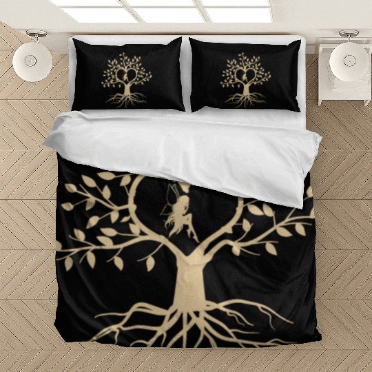 Fairy Bedding Sets, Fairycore Fairy Sitting In Heart