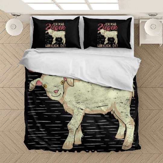 I really like goats ok farm animal goat Bedding Sets