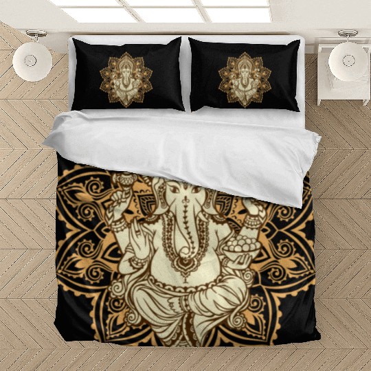 Ganesha Hindu God Hinduism Yoga India Bali Lover Bedding Sets