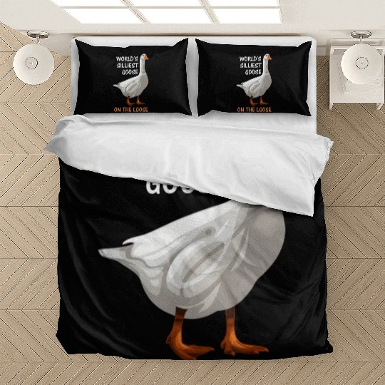 World s Silliest Goose On The Loose Funny Silly Bedding Sets