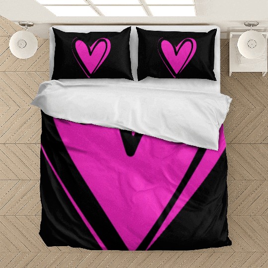 Pink Heart nature Bedding Sets