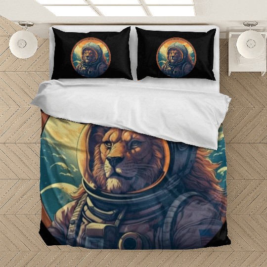 Astronaut Lion at Sunset, Creative Space Design Bedding Sets