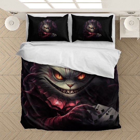Cheshire Cat Playing Cards Bedding Sets