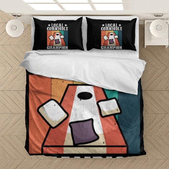 Local Cornhole Champion Bean Bag Lover Bedding Sets