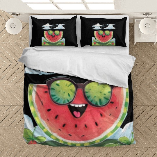 Cute Watermelon Party Summer Melon Fruit Bedding Sets