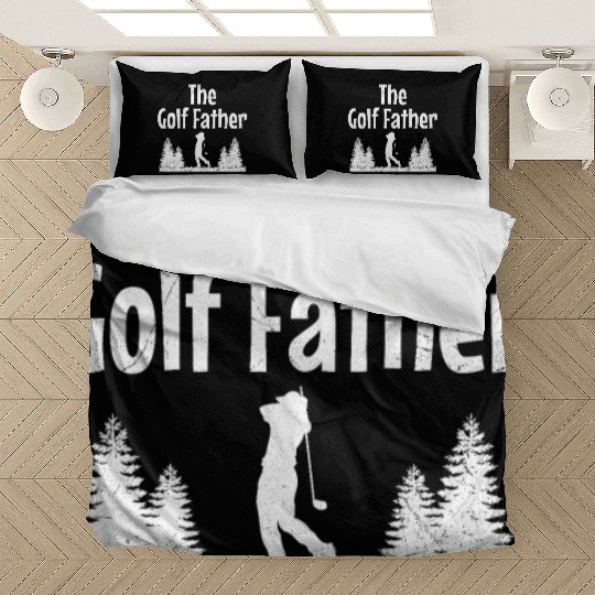 The Golf Father Golfing Golfer Golf Best Dad Ever Bedding Sets
