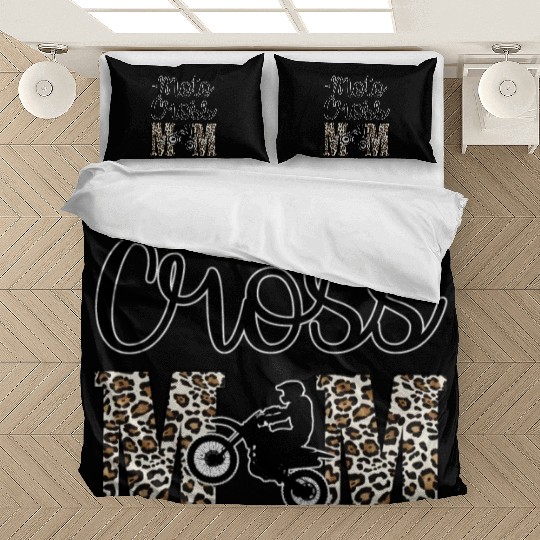 Moto X Motocross Mama Mom Racing Dirtbike Race Day Bedding Sets
