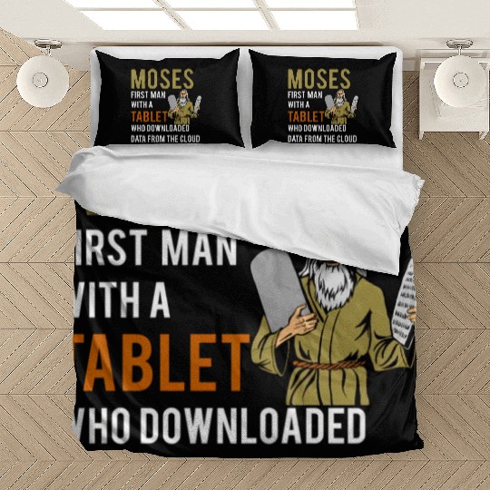 Jewish Passover Moses Tablet Data Cloud Computing Bedding Sets