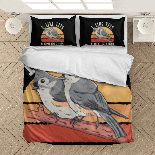 Bird Watcher Retro Vintage Tit Bedding Sets