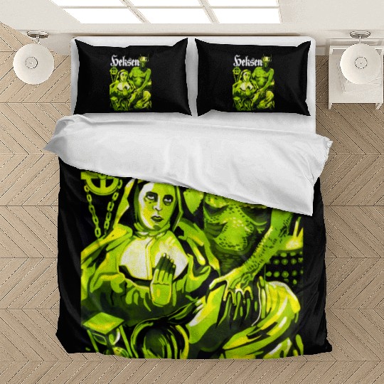 Satan Nun Witch Halloween Monster Horror Movie Bedding Sets