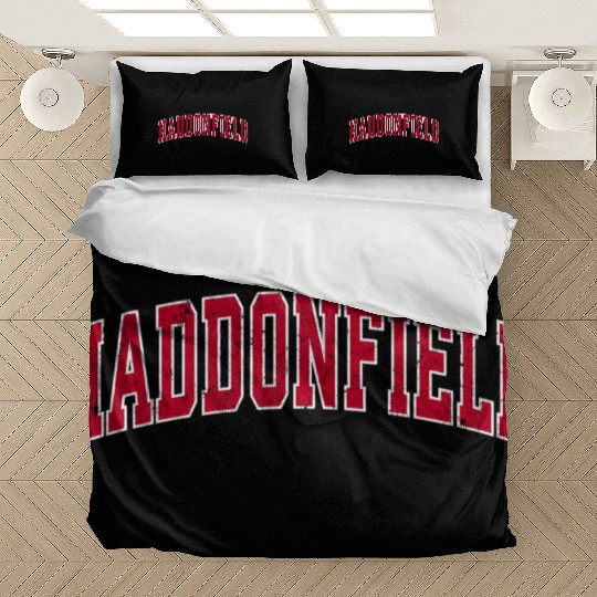 Haddonfield New Jersey Nj Sports Red Bedding Sets