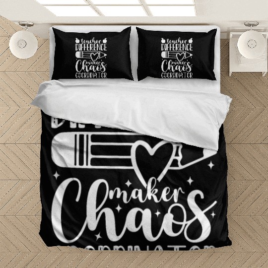 Teacher Difference Maker Chaos Coordinator Teacher Bedding Sets