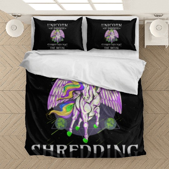 Goth Rock Satan Unicorn Festivals Death Metal Bedding Sets
