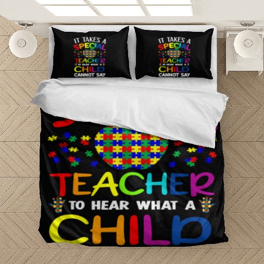 Autism Teacher Support It Takes A Special Teacher Bedding Sets