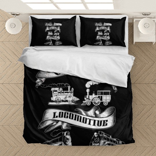 Locomotive Steam Engine Train Bedding Sets
