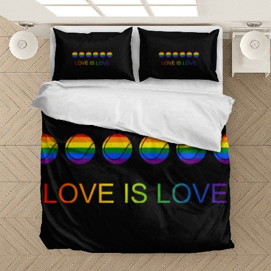 Love Is Love Pride Rainbow Tennis Bedding Sets