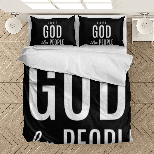 Spread Love, Embrace Faith - Love God Love People Bedding Sets