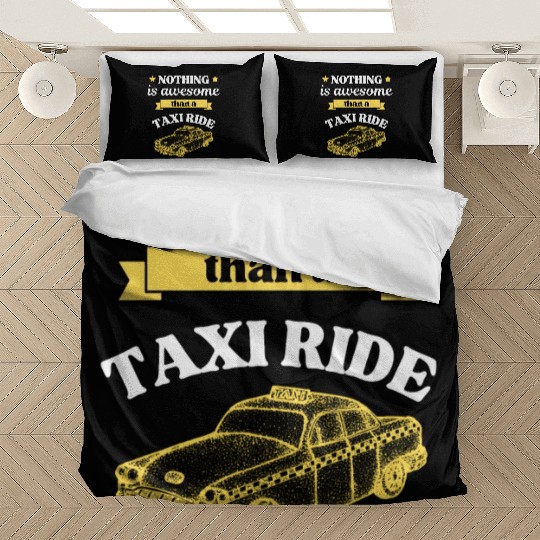 Taxi Ride Old Car Lover Bedding Sets