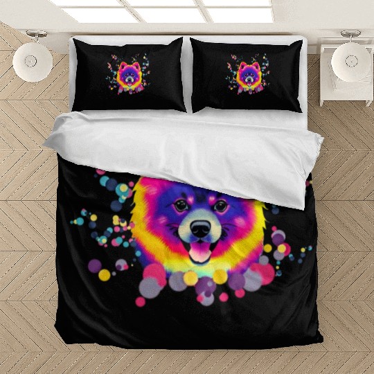 Pomeranian pop art Bedding Sets