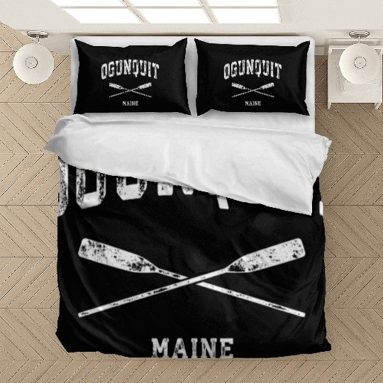 Ogunquit Maine Nautical Crossed Oars Bedding Sets