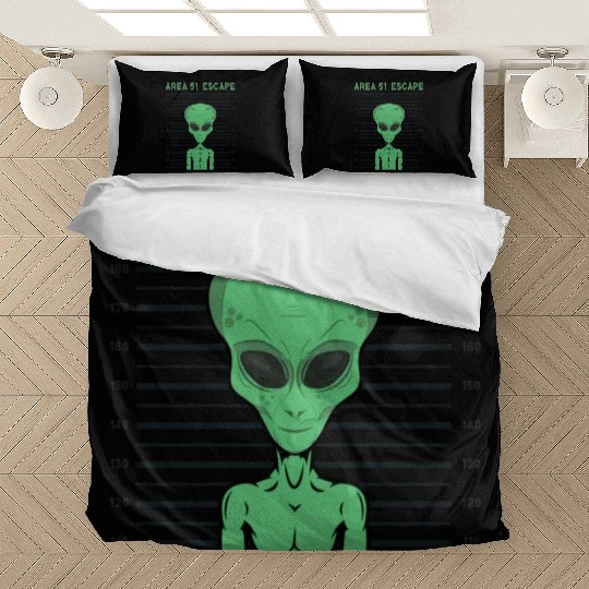 Storm Area 51 Funny Alien Escape Bedding Sets