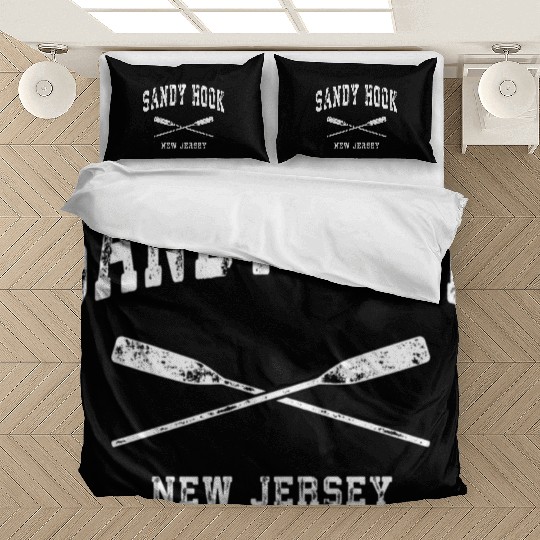 Sandy Hook New Jersey Nautical Crossed Oars Bedding Sets