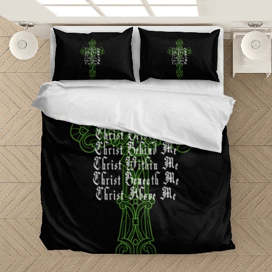 St Patrick's Day Celtic Cross Prayer Christian Att Bedding Sets