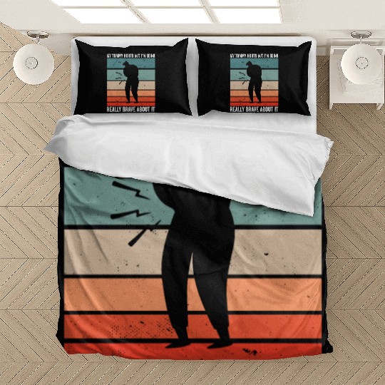 Funny Tummy Ache Survivor My Tummy Hurts Celiac Bedding Sets