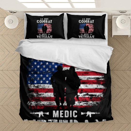 US Army Combat Medic Veteran Bedding Sets