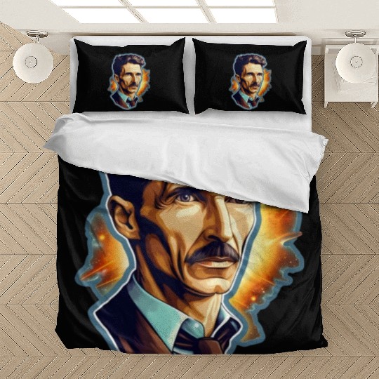 Nikola Tesla Physics Nerd Geek Natural Sciences Bedding Sets