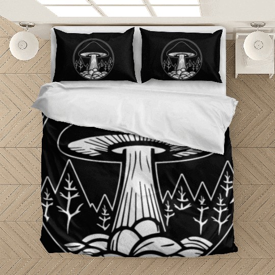 Mushroom Picker Fungi Forest Bedding Sets