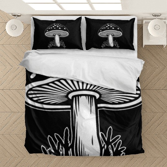 Mushroom Picker Fungi Forest Bedding Sets