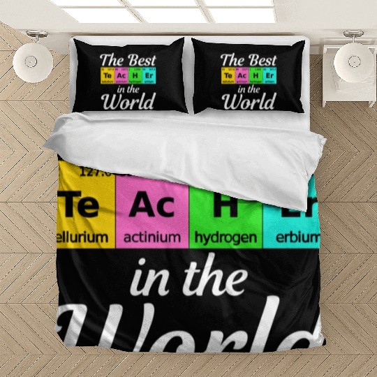 The Best Teacher Science Chemistry Biology Physics Bedding Sets
