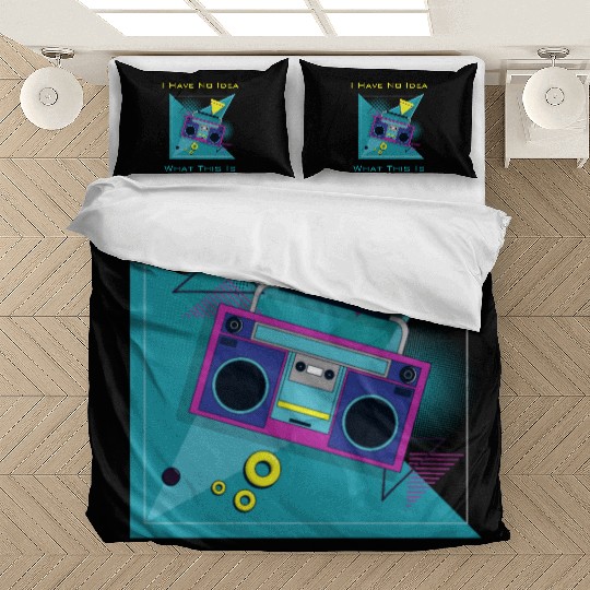 I Have No Idea What This Is 70s 80s Retro Radio Bedding Sets
