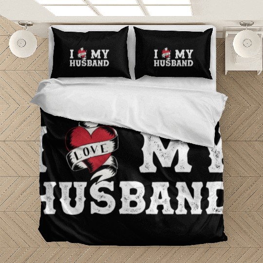 Vintage I Love My Husband - I Heart My Husband Bedding Sets