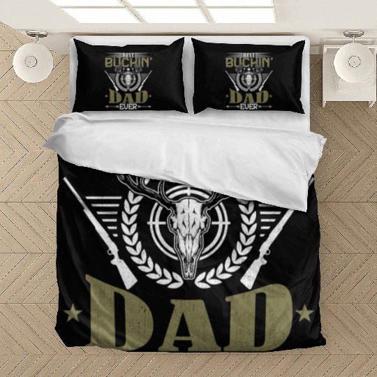 Best Boukin Dad Ever Deer Hunting Hunter Fathers Bedding Sets