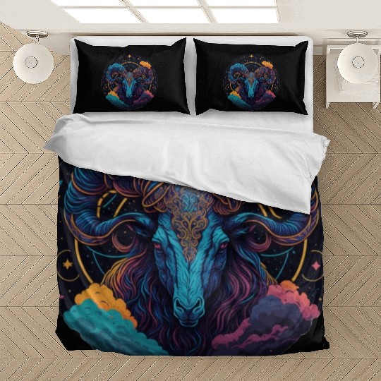 Aries Zodiac Sign Ai Bedding Sets