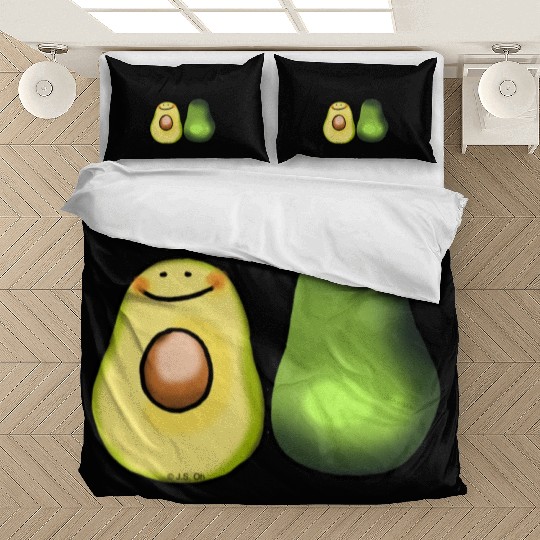 Cute Green Avocado Bedding Sets