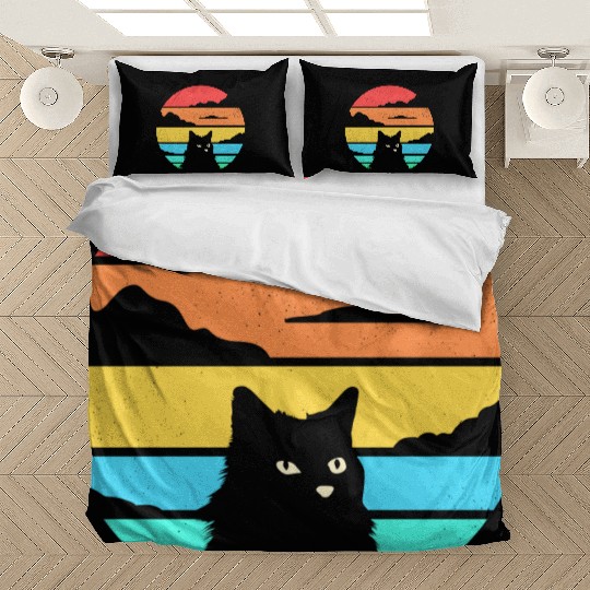 Retro Cat Bedding Sets